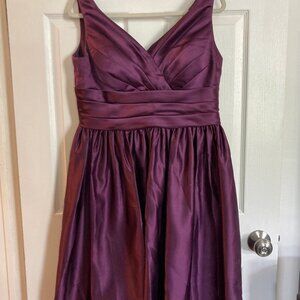 Azazie grape purple Alexandra bridesmaid dress
